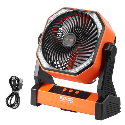 Nešiojamas ventiliatorius VEVOR D10, 20000 mAh