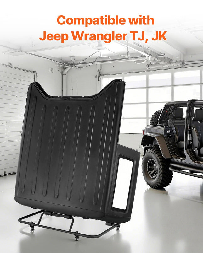 Kietojo stogo laikiklis-vežimėlis VEVOR YDZJ01, skirtas Jeep Wrangler TJ, JK, JL