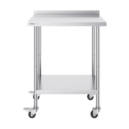 Nerūdijančio plieno darbo stalas VEVOR HETG-24*30-L, 61x76 cm