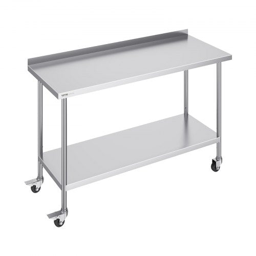 Nerūdijančio plieno darbo stalas VEVOR HETG-24*60-L, 152 x 61 cm