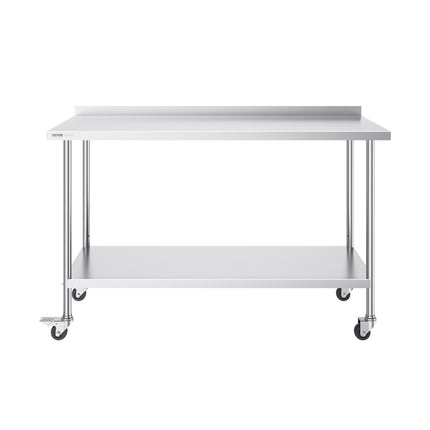 Nerūdijančio plieno darbo stalas VEVOR HETG-24*60-L, 152 x 61 cm
