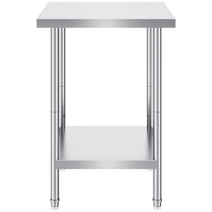 Nerūdijančio plieno paruošimo stalas VEVOR GZT610*610T, 610 x 610 x 864 mm