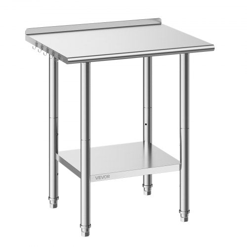 Nerūdijančio plieno darbo stalas VEVOR YH2-D-30, 61x76 cm