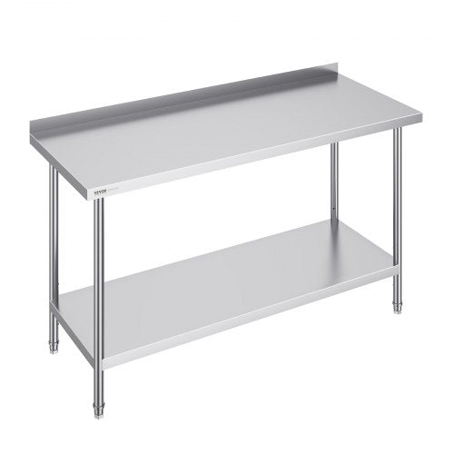 Nerūdijančio plieno darbo stalas VEVOR HET-24*60-L, 610x1524x914 mm