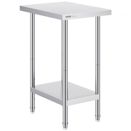 Nerūdijančio plieno darbo stalas VEVOR HET-24*18, 610 x 457 x 864 mm