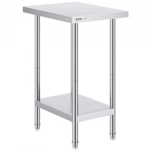 Nerūdijančio plieno darbo stalas VEVOR HET-24*18, 610 x 457 x 864 mm