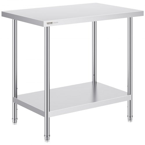 Nerūdijančio plieno paruošimo stalas VEVOR HET-24*36, 61 x 91 cm