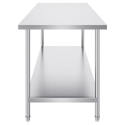 Nerūdijančio plieno paruošimo stalas VEVOR HET-30*72, 1829x762 mm