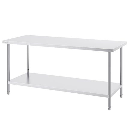 Nerūdijančio plieno paruošimo stalas VEVOR HET-30*72, 1829x762 mm