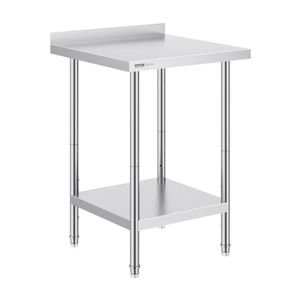 Nerūdijančio plieno darbo stalas VEVOR GZT610*610TH, 610 x 610 mm
