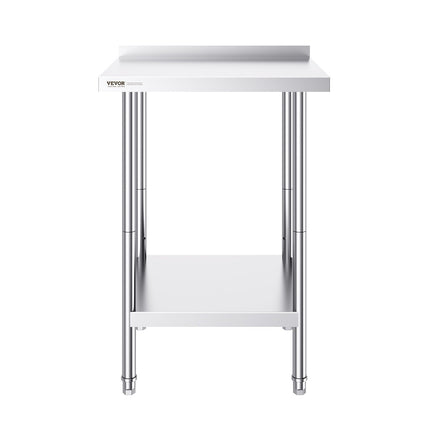 Nerūdijančio plieno darbo stalas VEVOR GZT610*610TH, 610 x 610 mm
