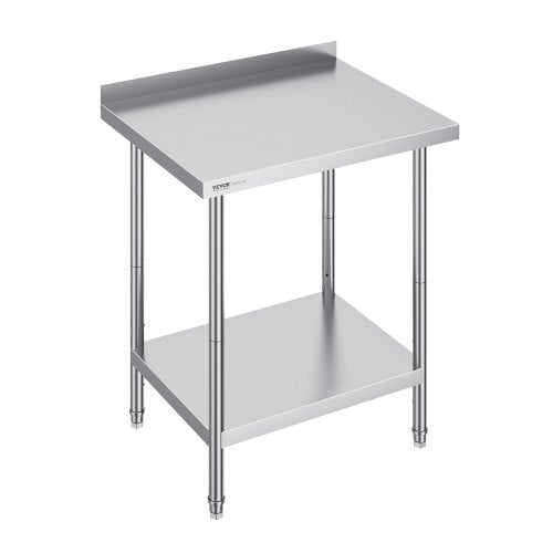 Nerūdijančio plieno darbo stalas VEVOR HET-24*30-L, 610 x 762 x 914 mm
