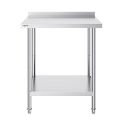 Nerūdijančio plieno darbo stalas VEVOR HET-24*30-L, 610 x 762 x 914 mm