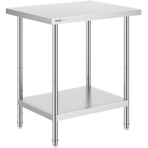 Nerūdijančio plieno darbo stalas VEVOR HET-24*30, 610 x 762 x 864 mm