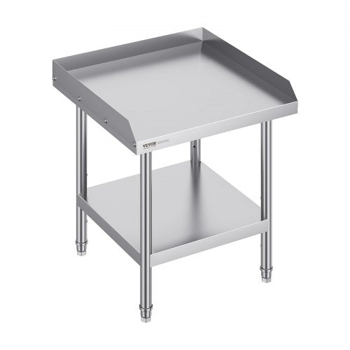 Nerūdijančio plieno darbo stalas VEVOR HET-24*24-3L, 610 x 610 x 660 mm