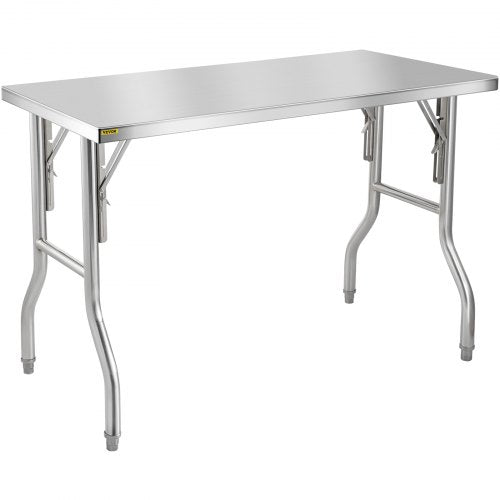 Sulankstomas nerūdijančio plieno darbo stalas VEVOR ZDGZT122*61, 122x61 cm