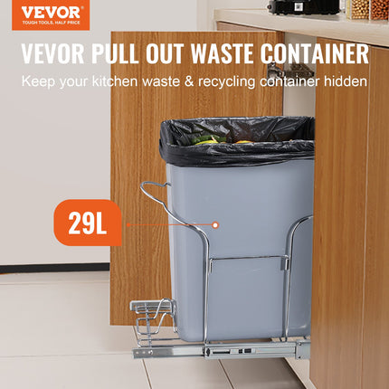 Ištraukiama šiukšliadėžė VEVOR YC1301LF, 29 l