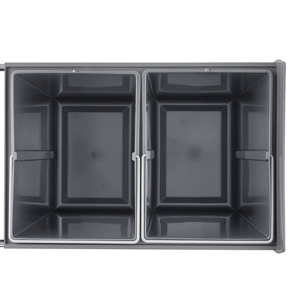 Ištraukiama šiukšliadėžė VEVOR DB-20L02, 2 x 20 l talpa