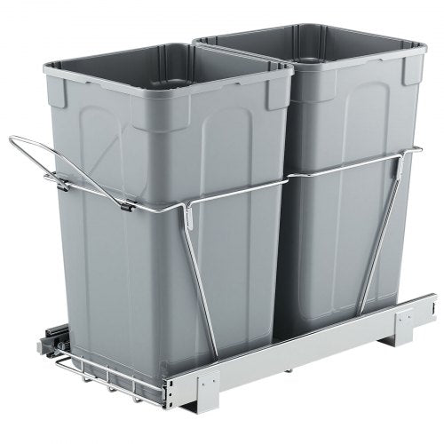 Ištraukiama šiukšliadėžė virtuvės spintelei VEVOR CH-LS27L02, 2x25,5 l talpa