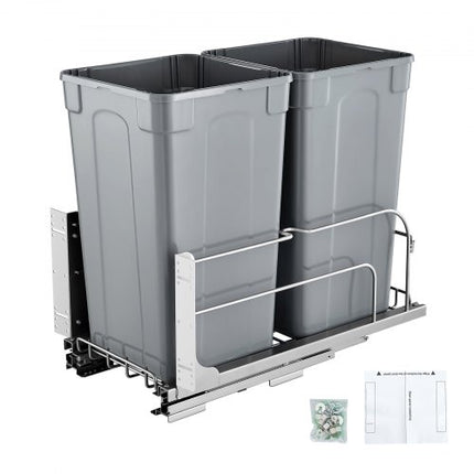 Ištraukiama šiukšliadėžė VEVOR BB-LM27L02, 2 x 25,5 l