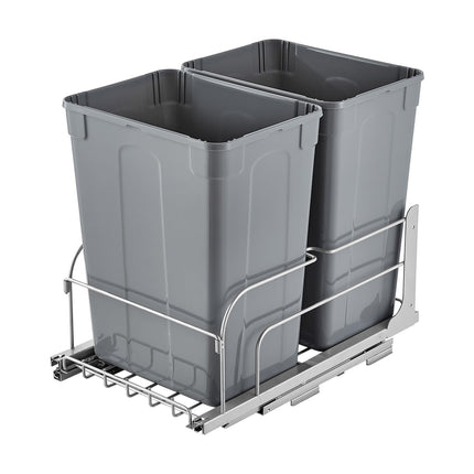 Ištraukiama šiukšliadėžė VEVOR BB-LM35L02, 2 x 33 l