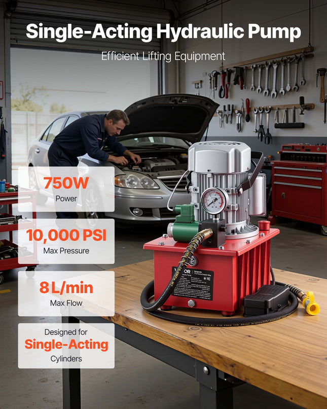 Elektrinė hidraulinė pompa VEVOR GYB-700A, 750W