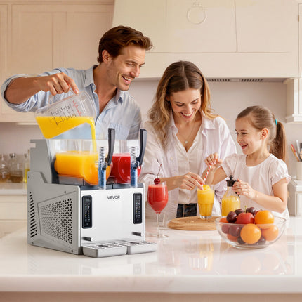 Šaldytų gėrimų gaminimo aparatas VEVOR X-60, 2 x 3 l talpa