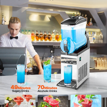 Šaldytų gėrimų gaminimo aparatas VEVOR X-150, 15 l talpa