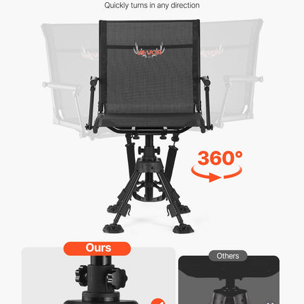 Medžioklės kėdė VEVOR XW-HC-03, 158 kg apkrova
