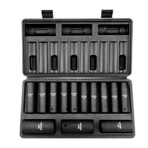 Smūginių galvučių rinkinys VEVOR SS217813A, 1/2", 13 vnt.
