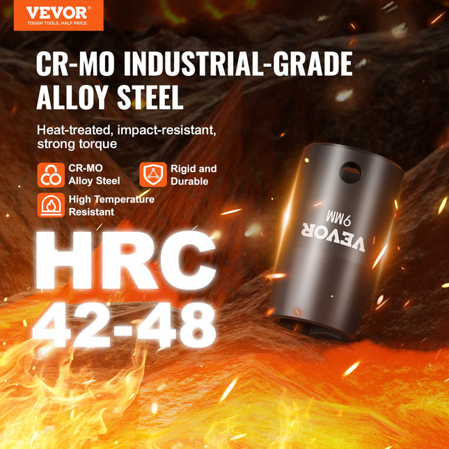 Smūginių galvučių rinkinys VEVOR SX38MST1400, 14 dalių, 7–20 mm