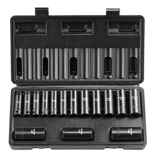 Smūginių galvučių rinkinys VEVOR SX38D15000, 15 dalių, 8-22 mm