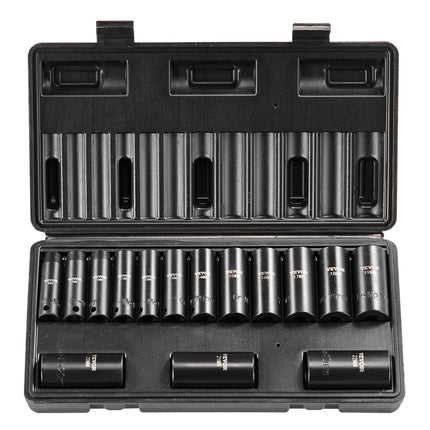 Smūginių galvučių rinkinys VEVOR SX38D15000, 15 dalių, 8-22 mm