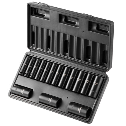 Smūginių galvučių rinkinys VEVOR SX38D15000, 15 dalių, 8-22 mm