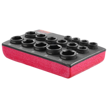 Smūginių galvučių rinkinys VEVOR XL3070, 15 dalių, 10-24 mm