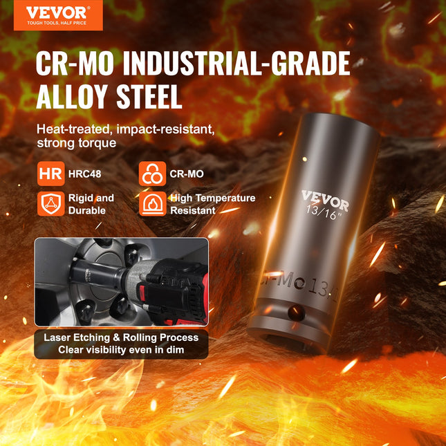 Smūginių galvučių rinkinys VEVOR XL3069, 130 dalių