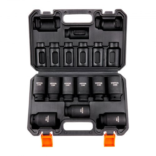 Smūginių galvučių rinkinys VEVOR SS217809A, 1/2" jungtis, 9 vnt.