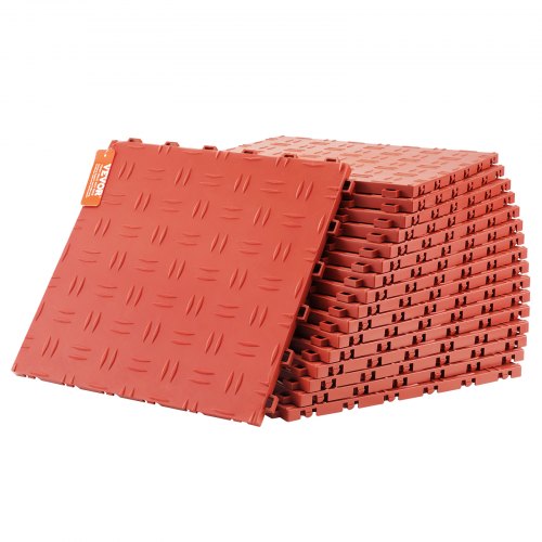 Garažo grindų plytelės VEVOR JQ-3050RD, 50 vnt. komplektas