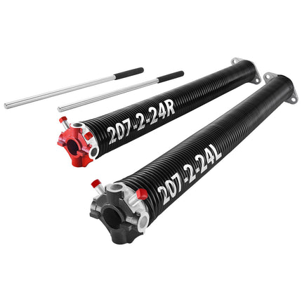 Garažo vartų torsioninės spyruoklės VEVOR 207-2-24, 0,207 x 2 x 24 colių