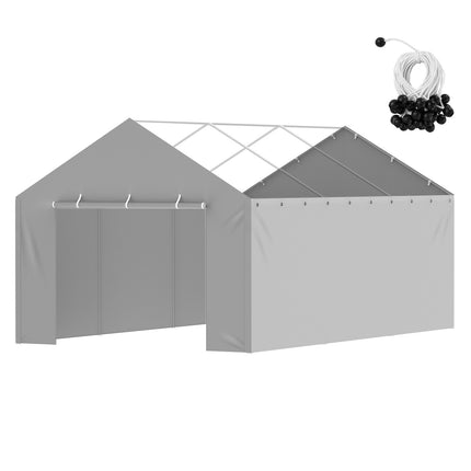 Pavėsinės šoninė sienelė VEVOR SXYQCPBHC12X20, 3,6 x 6,1 m