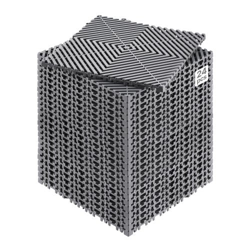 Grindų drenažo plytelės VEVOR GS-30*30*1.5-G, 24 vnt. komplektas