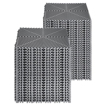 Sujungiami drenažiniai kilimėliai VEVOR GS-30*30*1.5-G, 50 vnt. komplektas