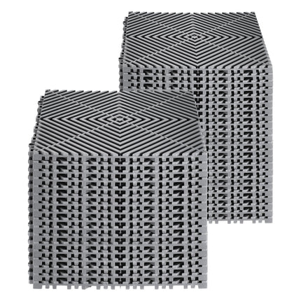 Sujungiami drenažiniai kilimėliai VEVOR GS-30*30*1.5-G, 40 vnt.