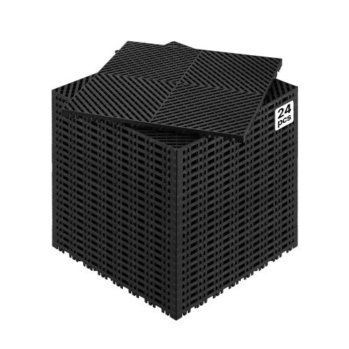 Sujungiami drenažiniai kilimėliai VEVOR GS-40*40*1.8-B, 24 vnt. komplektas
