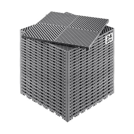 Jungiamosios drenažinės plytelės VEVOR GS-40*40*1.8-G, 24 vnt.