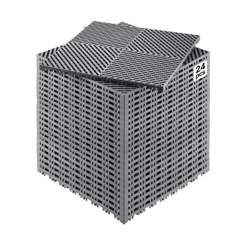 Jungiamosios drenažinės plytelės VEVOR GS-40*40*1.8-G, 24 vnt.