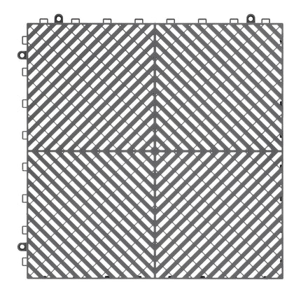 Jungiamosios drenažinės plytelės VEVOR GS-40*40*1.8-G, 24 vnt.