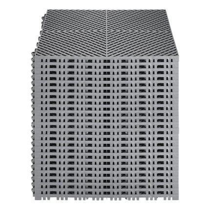 Jungiamosios drenažinės plytelės VEVOR GS-40*40*1.8-G, 24 vnt.