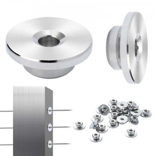Trosų turėklų komplektas VEVOR YXHF-W043-51, 3,2 mm