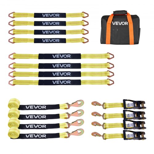 Automobilių tvirtinimo diržų komplektas VEVOR XM0501, 4540 kg trūkimo jėga